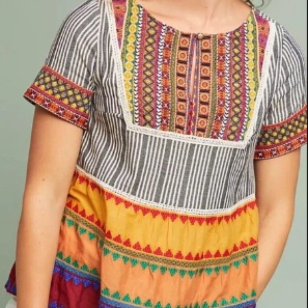 Anthropologie Akemi +Kin Tarapoto Top